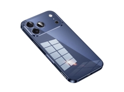 Capa Sulada Para Iphone 17 Pro Max, Ultrafina E Eletroplaqueada - Azul