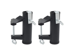 Vidaxl Grampos De Guarda-sol Para Varanda 2 Pcs 25-38 Mm Aço