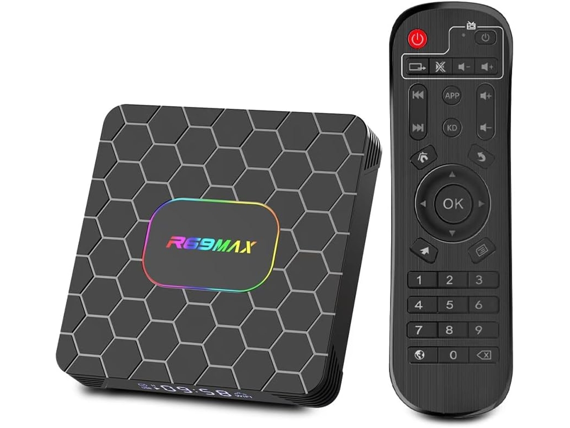 Android 14 Tv Box, Decodificador, Equipado Com 4 Gb De Ram E 32 Gb De Rom, Compatível Com 8k Hdr10, Wi Fi E Bluetooth 5. Mr (2,4 Ghz/5,0 Ghz)