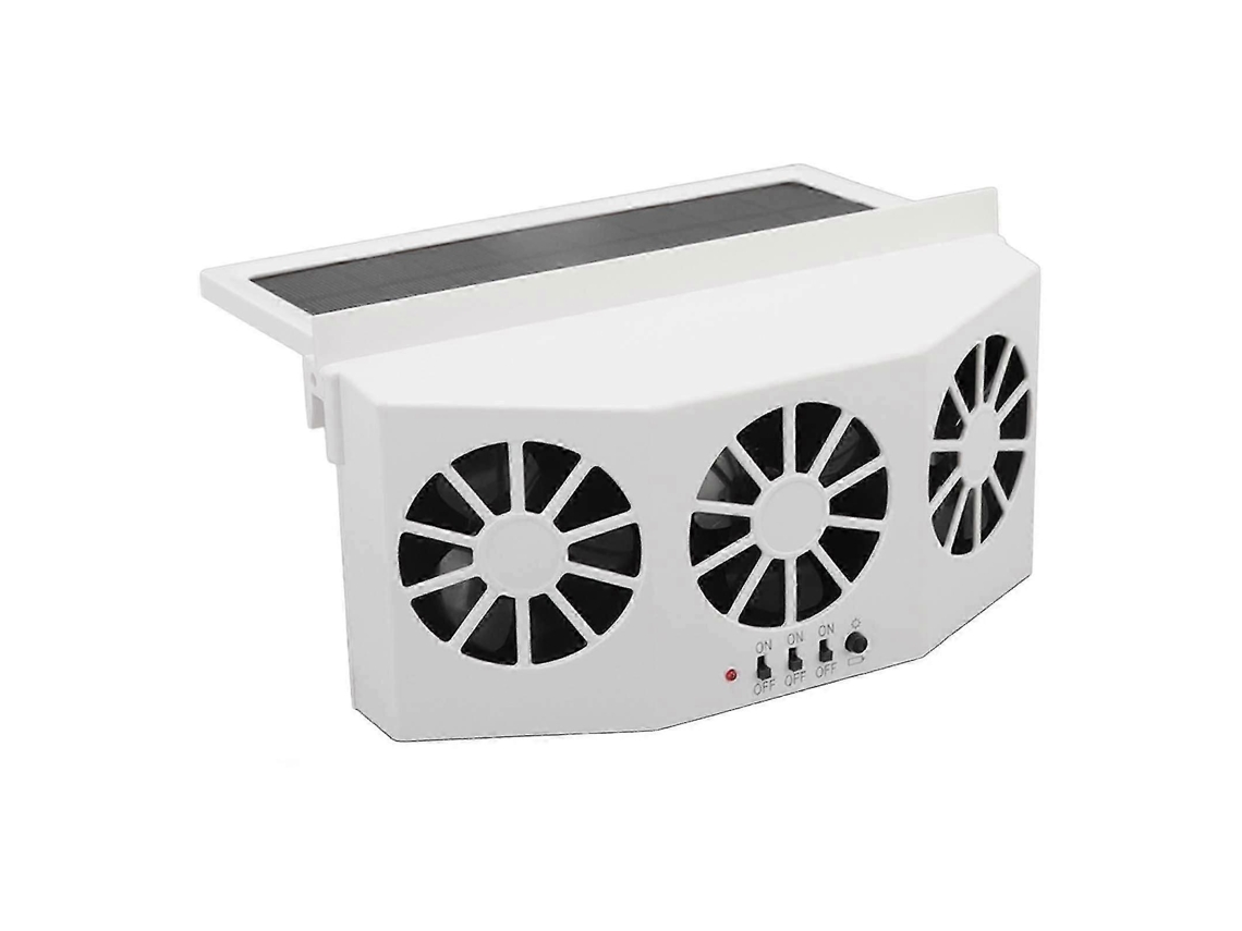 Ventilador De Refrigeração De Carro Movido A Energia Solar 3 Ventiladores Desodorizadores, Economia De Energia E Portátil Olysi Shop