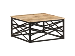 Vidaxl Mesa De Centro 68x68x35 Cm Madeira De Mangueira Maciça