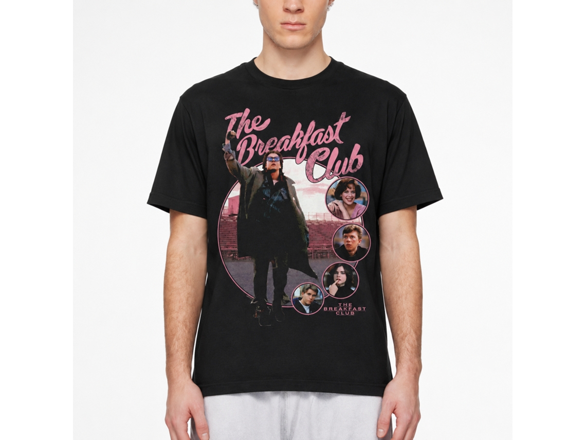 Rockinstone Breakfast Club Movie Character Circles Black Adult T-shirt Size:xxl