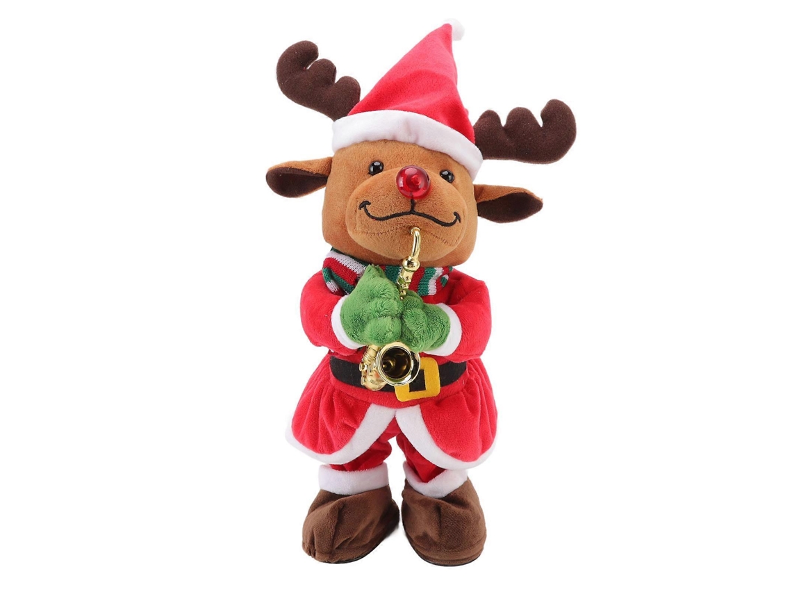 Peluche Musical De Natal Com 8 Canções, Luz E Balanço