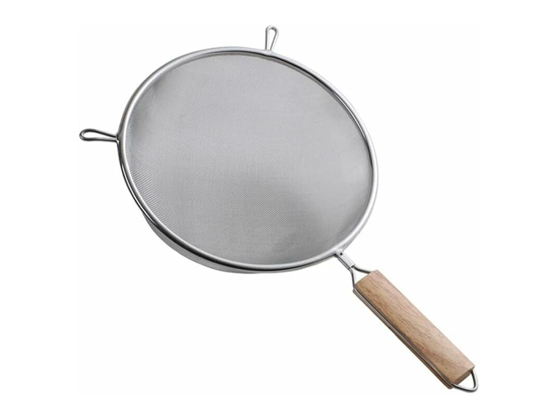 Peneira De Malha Fina, Feita De Aço Inoxidável, Farinha Com Cabo