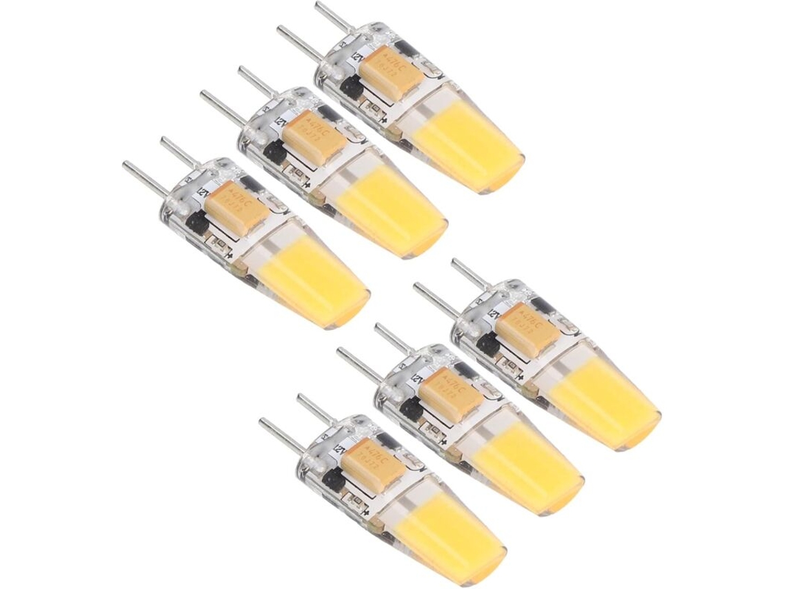 Soquete Para Lâmpada, Base Gy6.35, 5w, 12v, 500lm, Branco Quente, Em Silicone, Para Instalação, Ajuste E Manutenção De Sistemas Elétricos
