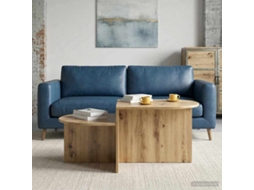 Vidaxl Mesa De Centro Carvalho Arttisan 100 X 50 X 40 Cm