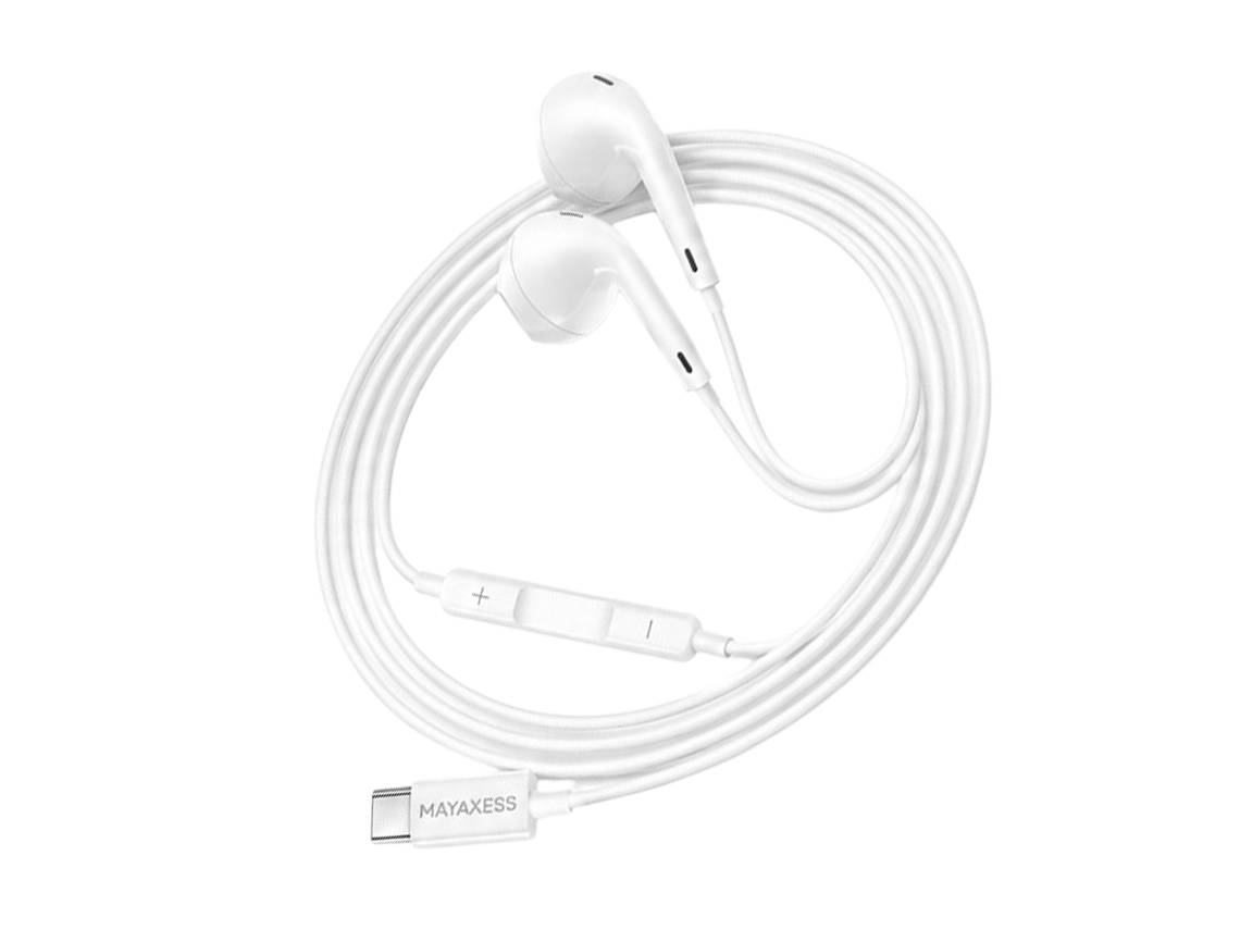Fones de Ouvido MAYAXESS com fio USB-C para Galaxy S21 Ultra