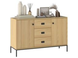 Ilha de cozinha ZENCORE SERVICES com mesa de jantar, bancada, capacidade para 4, com 4 portas, preta