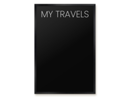 Magnetic Board My Travels For The Living Room Espelharte (40x60 Cm)