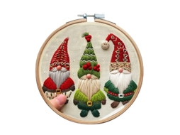 Kit Inicial Para Bordado À Mão Com Pontos, Bordados, Costura, Artesanato E Presentes De Natal Carimbados Slowmoose