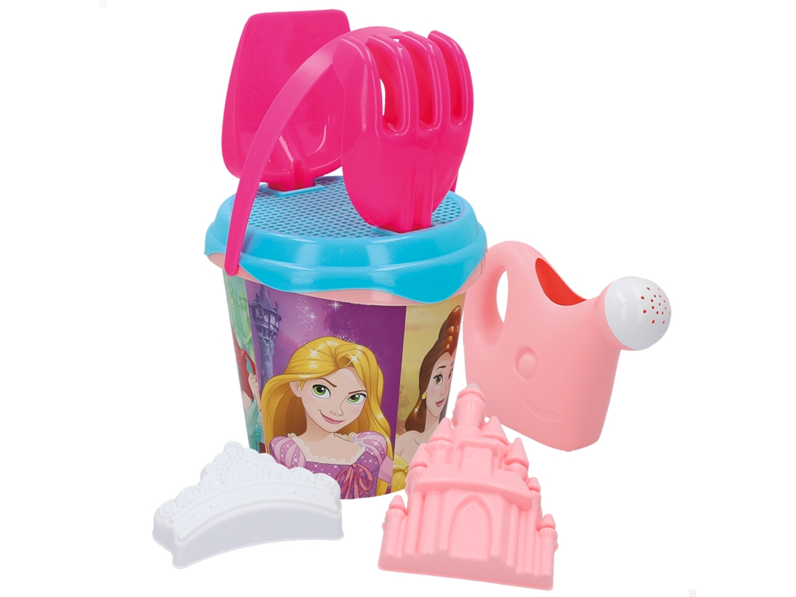 Conjunto De Balde De Praia Princesas Com Regador Disney Bestway