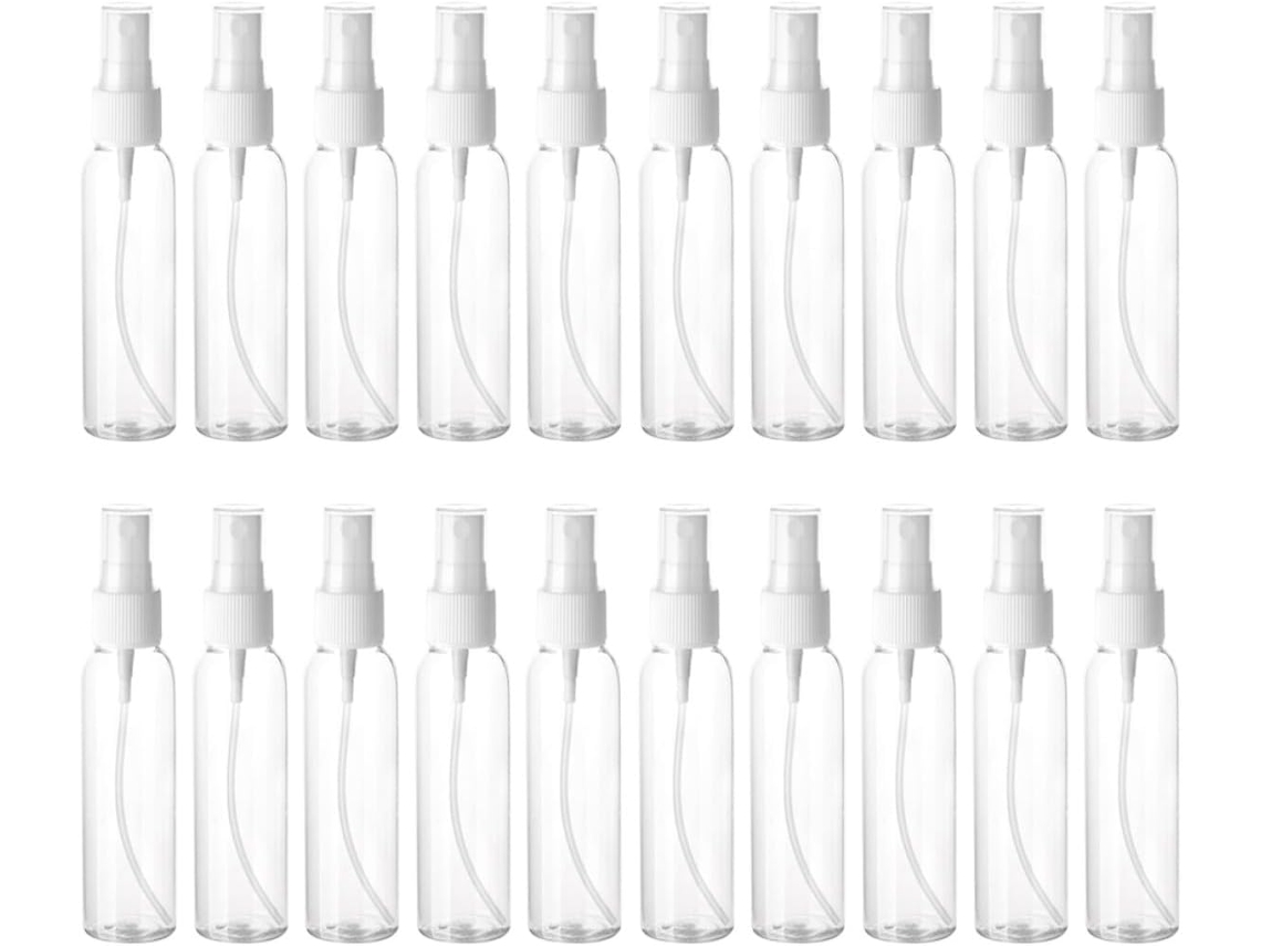 Frascos De Spray Em Miniatura Ciieeo, Práticos E Leves, Pacote Com 20 Unidades De Plástico Recarregáveis.