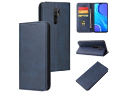 Capa Para Xiaomi Redmi Note 12 Pro Plus 5g Bezerro Textura Magnética Caixa De Couro Flip Horizontal Com Titular E Cartão Slots Carteira Azul