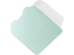 Caixa De Armazenamento Verde Para Parede Com Compartimentos E Tampa Articulada.