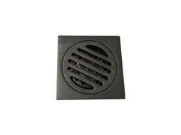Ralo de Chão AQUAFORGE preto, 98x98mm