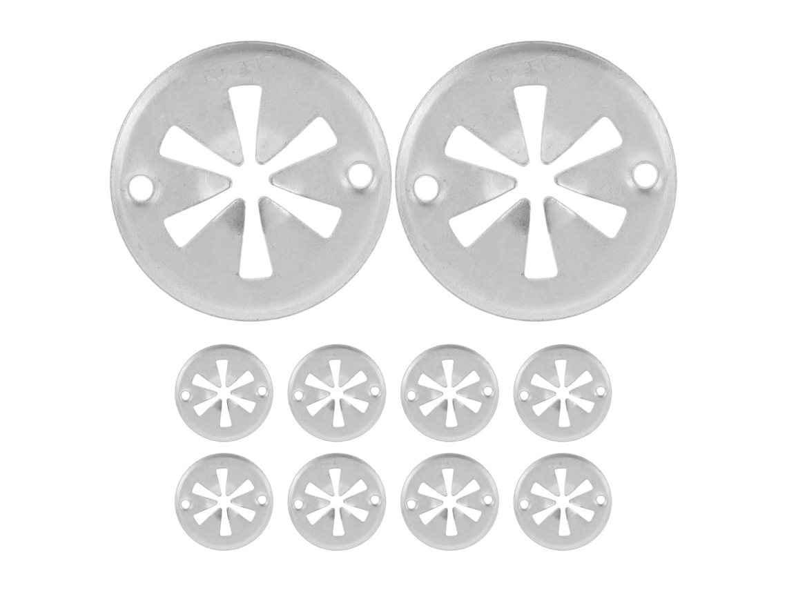 Conjunto De 10 Presilhas De Proteção Térmica Para Escapamento, Com Fixação Em Metal.