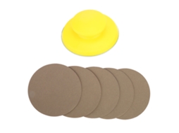 Bloco de Lixamento Manual com Velcro 5 Polegadas e Discos de 180 Grit | S/MARCA