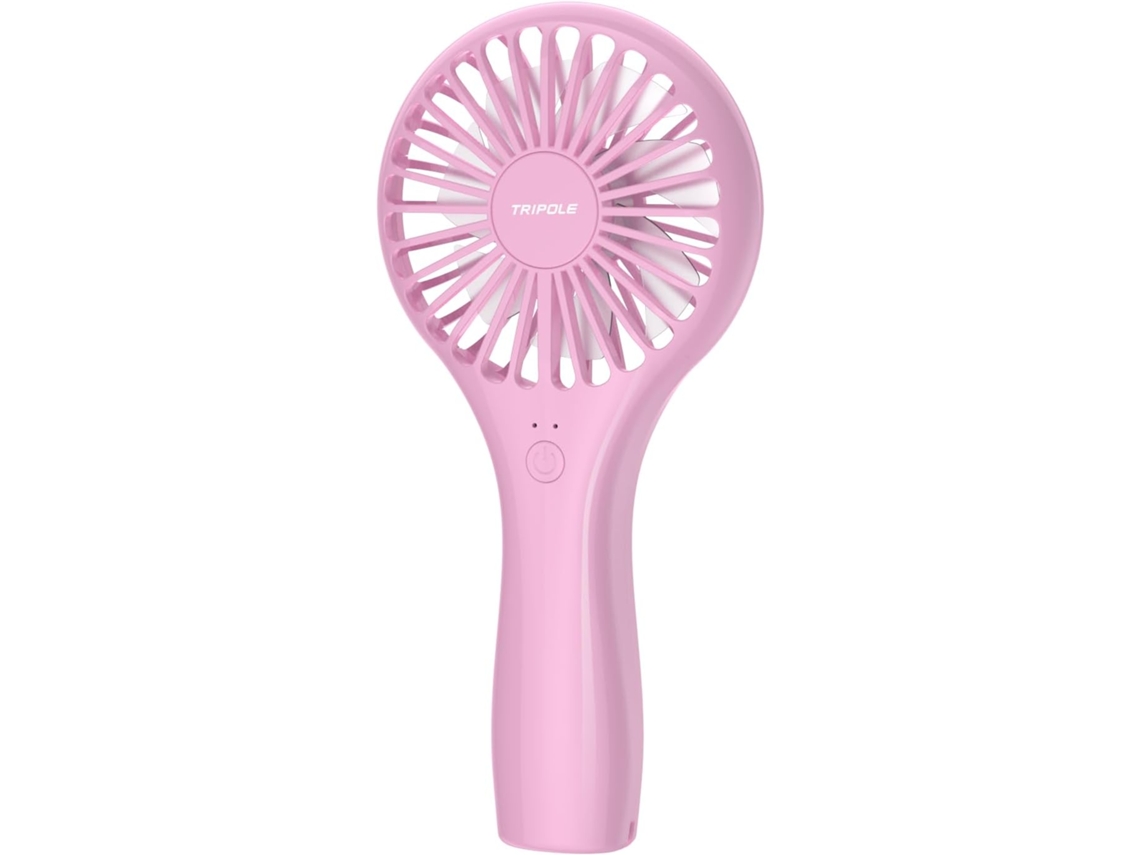 Mini Ventilador Portátil Lalamoli, Velocidade Ajustável, Recarregável Por Usb, Unissexo, Adequado Para Escritório, Uso Interior E Exterior, Rosa