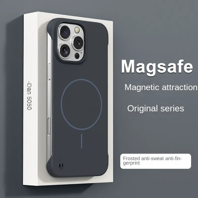 Capa Protetora Térmica Fosca Para Iphone 17 Air (cinza Escuro), Magnética E Resistente A Impactos.