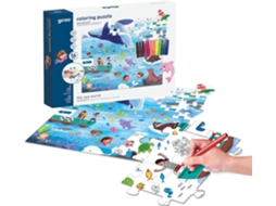 Blocos de Construção GIROS Play Puzzle Colorir 2 Faces 56 Pcs Oceano (Idade Mínima: 3 Anos - 35,6 x 5,8 x 28 cm)