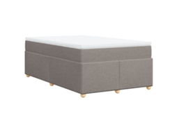 Box Spring Bed, Box Spring Beds Vidaxl Cinzento-acastanhado Tecido (120 X 190 Cm)