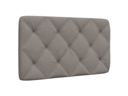 Vidaxl Almofadão De Cabeceira 80 Cm Tecido Cinzento-acastanhado