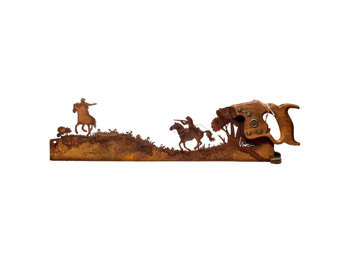 Ornamento De Metal Serra Decorativo Para Parede Worten