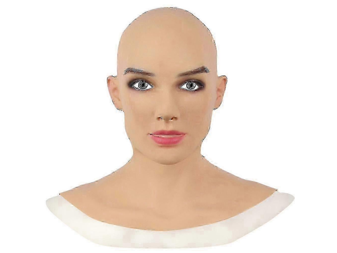 Máscara Facial Completa De Látex Feminina Realista Para Cosplay Adulto Olysi Shop