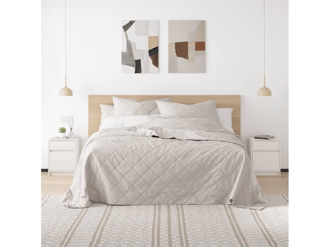 Vidaxl Mesas De Cabeceira 2 Pcs 40x31x50 Cm Pinho Maciço Branco