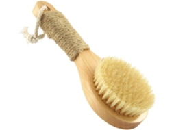 Escova De Banho Madeira Antiderrapante Popetpop 20cm, Escova Esfoliante Para Massagem Corporal, Unissex, Uso Diário
