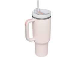 Copo Térmico 1,2l Aço Inoxidável Canha Quartzo Rosa Viagem Automóvel