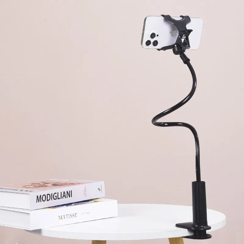 Suporte Para Celular Com Braço Flexível 360° Para Encosto De Cabeça Ou Cama, Compatível Com Iphones, Samsungs E Dispositivos De 3,5 A 6,7 ​​polegadas.