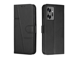 Capa De Celular Em Couro Com Textura De Bezerro E Fivela, Costurada, Para Infinix Zero 20
