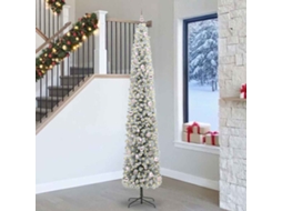 Vidaxl Árvore De Natal Artificial Verde 270 Cm Pvc E Aço E Plástico