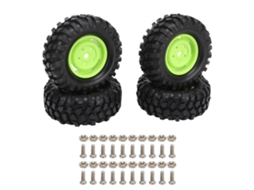 Mali 4pcs Pneus de Borracha para Carro Rc Off Road Veículo de Escalada Diâmetro 96mm Verde