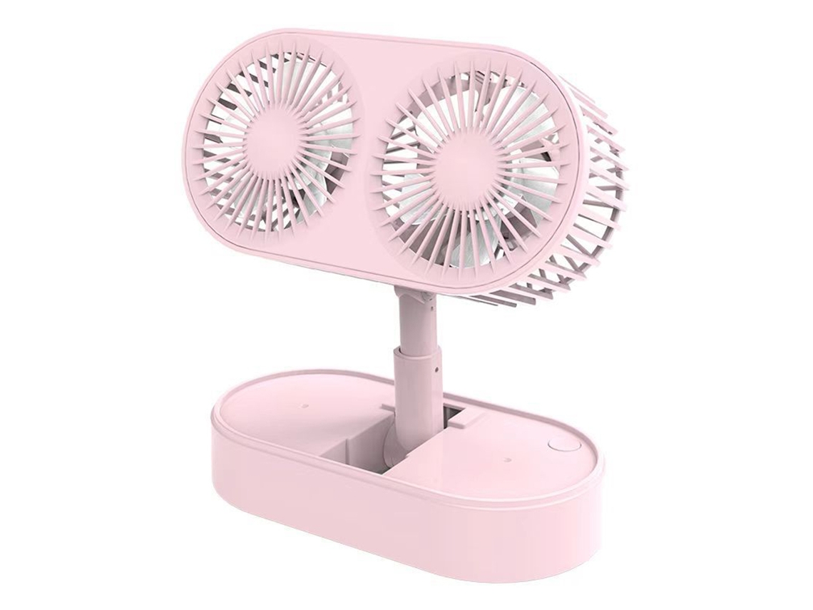 Ventilador Mesa Dobrável Rotativo 3 Velocidades Usb