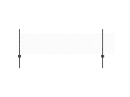 Conjunto 1 Painel De Cerca Vidaxl Cinzento Aço (100 X 0,5 M)