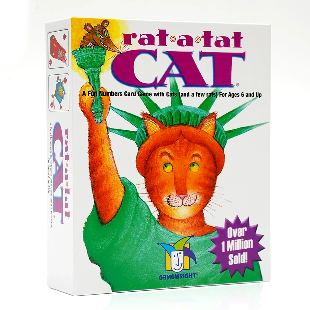 (rat A Tat Cat) Cat Connect-the-dots, Um Divertido Jogo De Cartas Com Números, Adequado Para Crianças A Partir De 6 Anos.