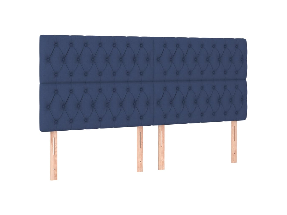 Cabeceira Azul 180x7x118/128 Cm Tecido MAISON EXCLUSIVE