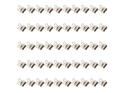 Pinzas de Carpeta de Metal 32mm 50 Unidades Con Fuerza de Sujeción Fuerte Pinzas Huecas para Oficina Escuela Hogar Bronce