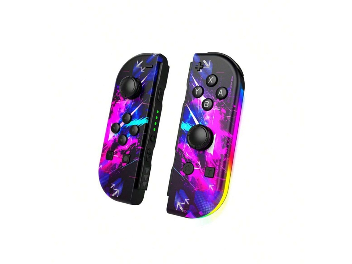 Controles de Jogo Joy Con Esquerdo e Direito do Switch AJc Purple Digital YUNZII (sem Pulseira)