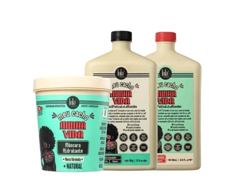 Kit Lola Cosmetics Meu Cacho Minha Vida Shampoo Condicionador e Máscara Hidratante LOLA COSMETICOS