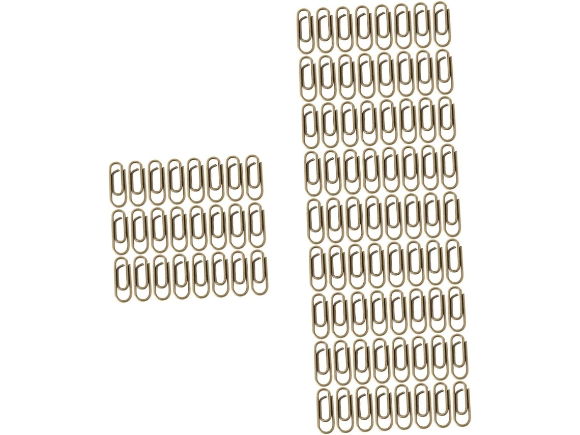 Nuobesty Conjunto Com 4-clips De Papel Vintage, Mini Clips Documentos De Escritório, Clips De Papel Documentos