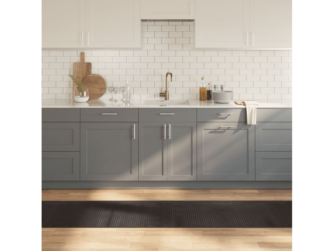 Vidaxl Tapete Retangular 60x300 Cm Bambu Castanho-escuro