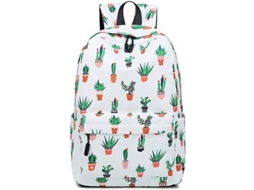 Mochila casual S/MARCA 2026 de cacto para mulheres e estudantes, de poliéster, resistente