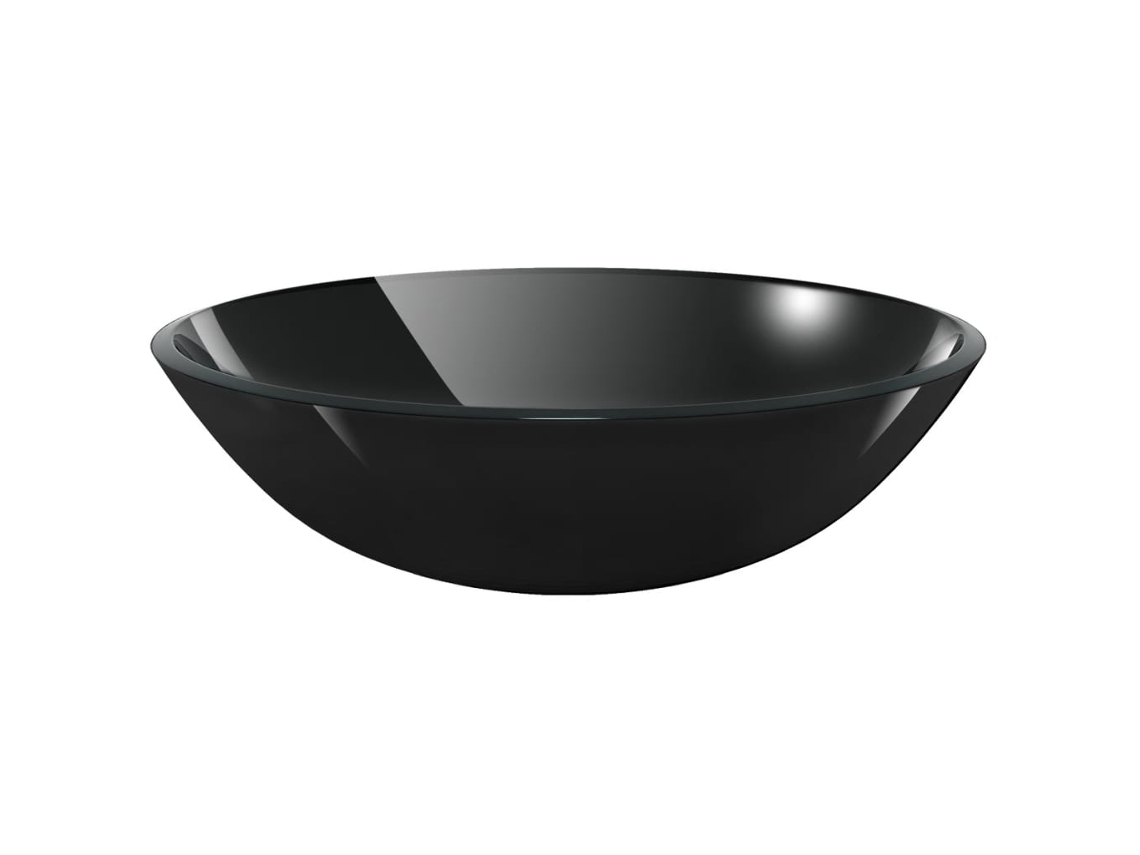 Basin, Basins Vidaxl Preto Vidro (n/a)