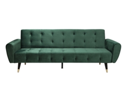 Sofá CONCEPT U Ontario Velvet Verde 3 Assentos (219 x 83 cm)