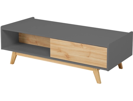 Mesa de Centro  Topic (Cinzento Escuro - Aglomerado - 120x60x40 cm)