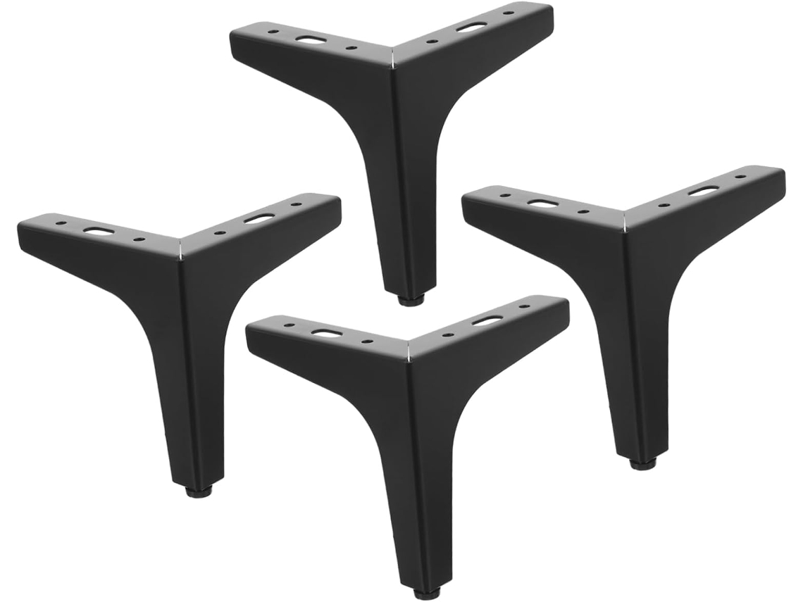 Conjunto De 4 Pés Triangulares Para Móveis, Elegantes E Resistentes, Para Substituição Em Sofás, Camas E Mesas