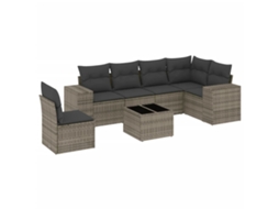Garden Sofa Set, Garden Sofa Sets Vidaxl Cinzeto Rattan / Vime (n/a)